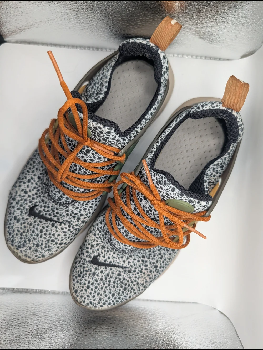 Nike Air Presto Premium Safari Sneakers Women's Size 8.5 Animal Print Running